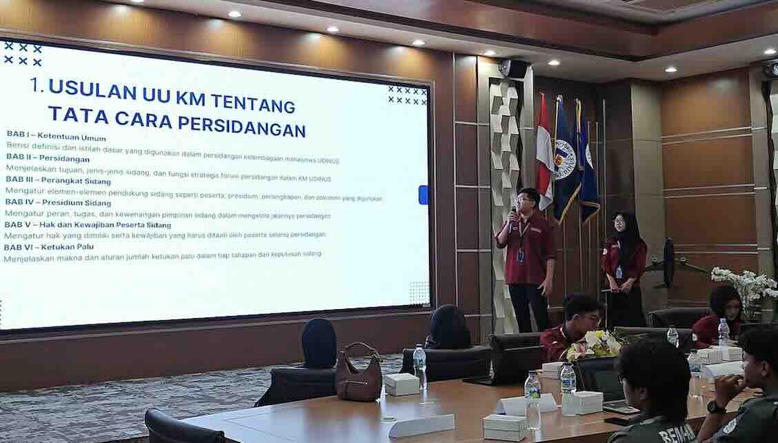 Pemaparan Usulan UU KM UDINUS